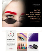 12 Colors Eyebrow Gel Colorful Eyebrow Cream - $27.34 CAD