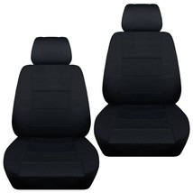 Front set car seat covers fits 1996-2020 Honda Civic    solid black - $69.99