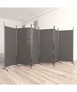  6-Panel Room Divider Anthracite 204.7&quot;x70.9&quot; Fabric - $2,719.82 MXN