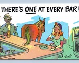 A Horse&#39;s Ass At Every Bar Comic Laff O Gram  UNP Chrome Postcard Q9 - $3.91