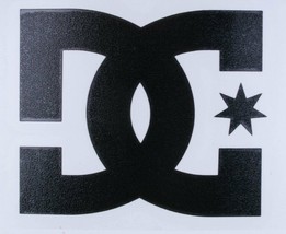 One Authentic DC Shoes Black Logo Decal 4&quot; Snowboard Skateboard TRANSFER... - £4.67 GBP