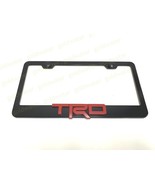 3D TRD Emblem Black Powder Coated Metal Steel License Plate Frame Holder... - $23.43