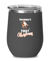 Wine Tumbler Stainless Steel Insulated  Funny Grandma&#39;s First Christmas Mimi  - £20.00 GBP