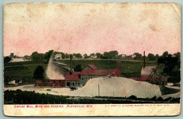 Empire Mill Mine and Roaster Platteville Wisconsin WI 1909 DB Postcard B13 - £8.91 GBP