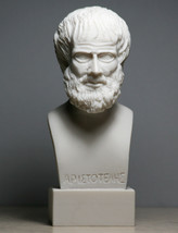 ARISTOTLE Greek Philosopher Scientist Handmade Bust Head Statue Sculpture 5.9 in - £31.96 GBP