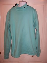 Nike Fit Dry Turtle Neck Light Blue Long Sleeve Thick Shirt Size M Girl&#39;... - £13.76 GBP