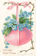 Postcard Raphael Tuck &amp; Sons With Best Easter Wishes Pm 1917 K2 - £2.78 GBP