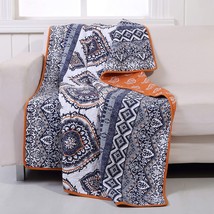 Greenland Home Fashions GL-1510JTHR Medina Throw Blanket Saffron, 50 x 60 - £35.27 GBP