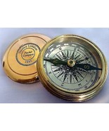 Messinggedicht Stanley London 1885 Kompass Nautischer Taschenkompass - $35.47