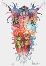 Nathan Szerdy SIGNED DC Comics Batman Tattoo Art Print ~ Harley Quinn Poison Ivy - £20.56 GBP