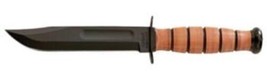Kabar 1251 Short Oval Shaped Leather Handle with Sheath - £72.13 GBP