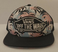 Vans Off The Wall Palm Tree Snapback Hat Mesh Back - £10.08 GBP