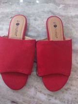 Chatties Size 7/8 Red Slides Shoes Sandals - £14.69 GBP