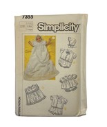 Simplicity 7355 Vintage Baby Clothes Sewing Pattern 12M - $15.92 CAD