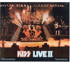 KISS LIVE 2 1977 Poster Put-On Sticker near MINT - $9.98