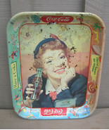 Old Vintage Coca Cola Metal Tray &quot;Thirst Knows No Season&quot; Kitchen Tool D... - £15.57 GBP