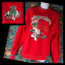 Vintage Bloomingdales Bloomie&#39;s Noël Courses Femmes Grand Sweat 50/50 USA - $51.97