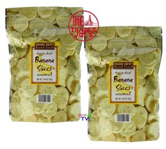 2 Packs Trader Joe&#39;s Freeze Dried Banana Slices Unsweetened 2.46 oz Each Pack - £9.59 GBP