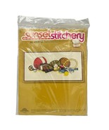 Sunset Stitchery ALL AMERICAN Sports Art Crewel Embroidery Kit 1976 Ball... - £8.13 GBP