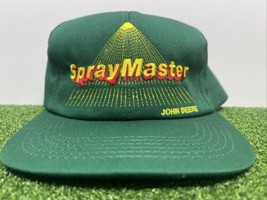 Vintage K-Products USA John Deere Spray Master Leather Strap Back Hat - £25.13 GBP