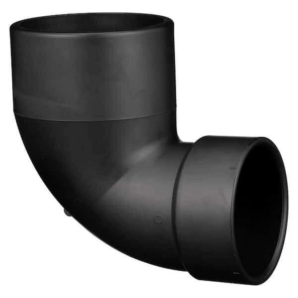 Charlotte Pipe 4 in. x 3 in. ABS DWV Spigot x Hub Closet Bend Black ABS0... - $18.41