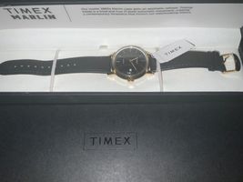 $340 MSRP | Timex Men&#39;s Automatic Gold Date Watch Leather Band tw2t22800zv - £75.83 GBP+