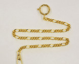 1  POCKET WATCH CHAINS gold tone STAINLESS CLASP   RING CLIP NEW - $17.95