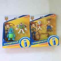 Toy Story Imaginext Figures Woody Buzz Forky &amp; Bunny - £11.66 GBP