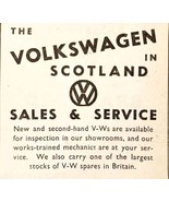 1954 Scotland Volkswagen Dealer Cameron Campbell Advertisement Automobil... - $27.34 CAD