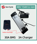48V15Ah 1000W Ebike Battery Pack Lithium Ion 3A Charger Electric Bicycle... - £165.09 GBP+