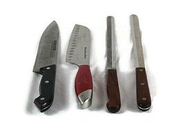 Lot of 4 Cutlery Kitchen Aid Case XX Burns Koch Messer Stainless - £19.73 GBP
