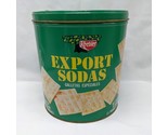 Vintage Keebler Export Sodas **EMPTY** 28OZ Metal Tin 7&quot;D 8&quot;H - £17.61 GBP
