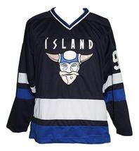 Any Name Number Island Iceland Retro Hockey Jersey Navy Blue Stahl Any Size image 4