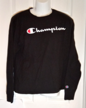 Champion Long Sleeve Shirt Black Large Authentic Athleticwear - £10.60 GBP