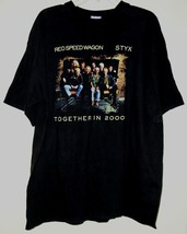 REO Speedwagon Styx Concert Tour T Shirt Vintage Together in 2000 Size X... - $64.99