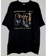 REO Speedwagon Styx Concert Tour T Shirt Vintage Together in 2000 Size X... - $88.88 CAD