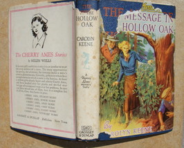 Nancy Drew 12 The Message in the Hollow Oak 1946B-29 hcdj - £23.59 GBP