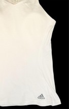 adidas Women Tennis White Climachill Work Out Tank Top S Small Built in Bra image 5