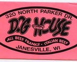 Dog House Menu Janesville Wisconsin All Beef Franks Italian Beef Brats P... - £14.01 GBP