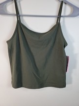 Wild Fable Tank Top Womens Small Olive Green Spaghetti Strap Activewear NWT - £11.79 GBP