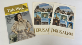 Lot 3 This Week in Jerusalem Jerusalem Brochures Ephemera - £17.77 GBP