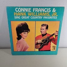 Connie Francis and Hank Williams Jr Vinyl Record LP Sing Great Country Favorites - £7.96 GBP