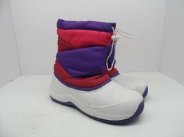 Quest Kid&#39;s Girl&#39;s Color Block Shell Winter Boots White/Pink/Purple Size 5 - £19.52 GBP