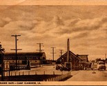 Vtg 1940s Postcard Camp Claiborne LA Main Entrance w Sign &amp; Cars S19 - $5.89