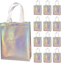 12 Pcs Non woven Reusable Gift Bags With Handles for Party Favor 8W x 4L... - £24.67 GBP