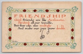 Friendship Like Arithmetic Davidson Family Long Pine NE Lord Boston Postcard A36 - £3.89 GBP