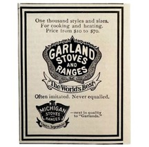 Michigan Garland Stoves Ranges 1897 Advertisement Victorian Cooking ADBN... - $19.99