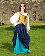 Women&#39;s Double-Layer Medieval Skirt , High quality finest fabric, handmade!!  - £79.89 GBP
