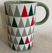 2017 Starbucks Christmas Trees Mug Coffee Cup New Glazed One Side Matte Other - £9.61 GBP