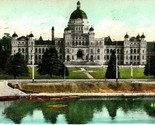 Vtg Postcard 1910 Provincial Government Buildings - Victoria British Col... - $5.89